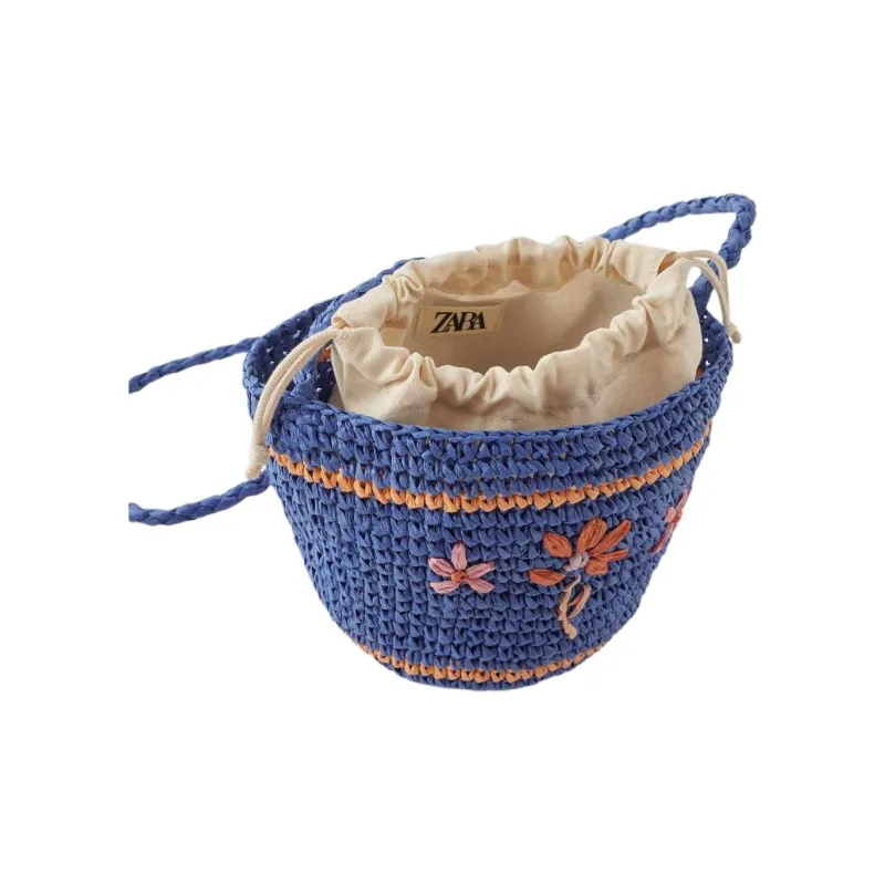 ZARA Cellulose Crossbody Bag, Shoulder Bag Kids' Blue-6