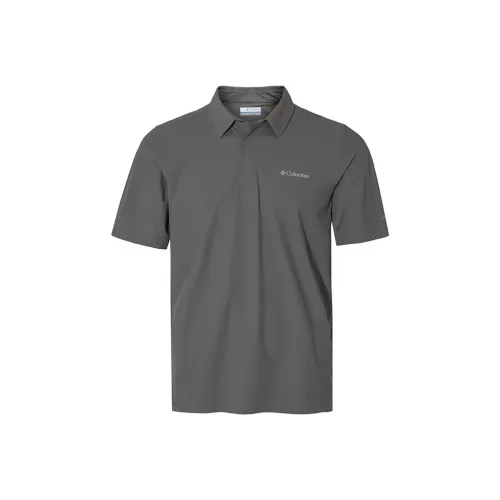 Columbia Polo shirts shirt Men Gray 023