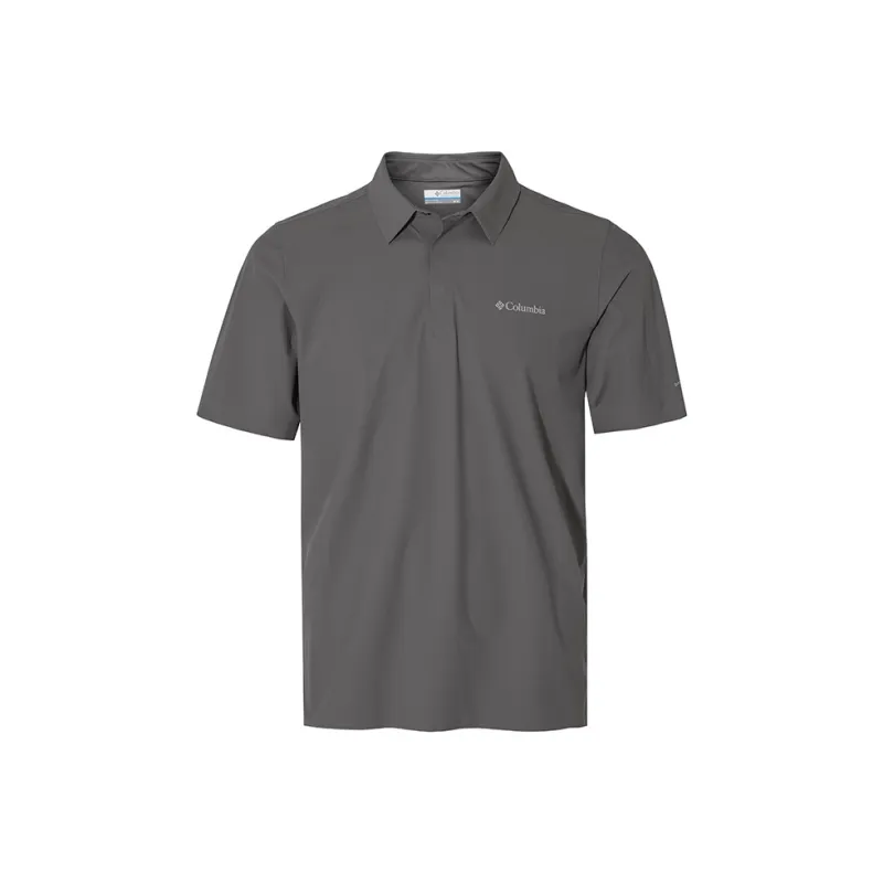 Columbia Polo Shirts Men Gray 023-0