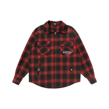 Makemore Shirt Unisex Red Black Plaid
