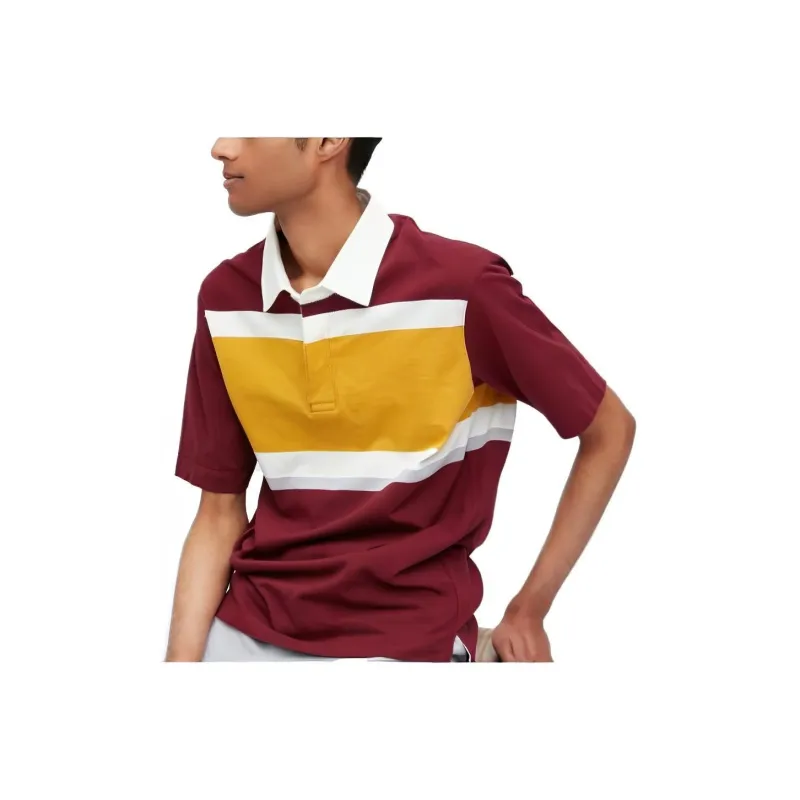 UNIQLO Polo Shirt Unisex Dark Red-0