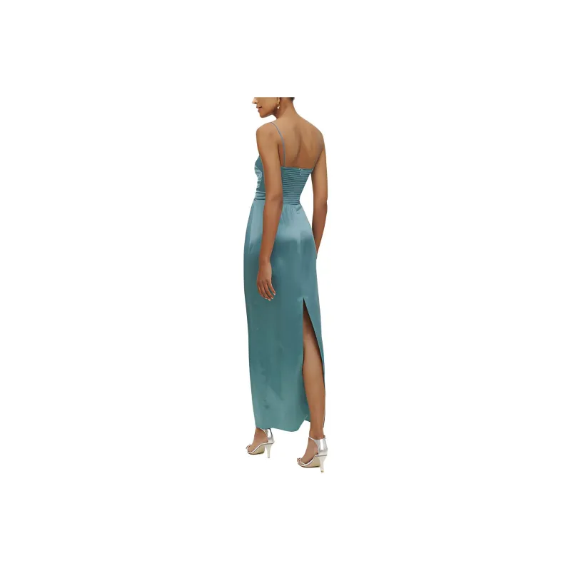 Reformation Slip Dresses Women's Copper Green-1