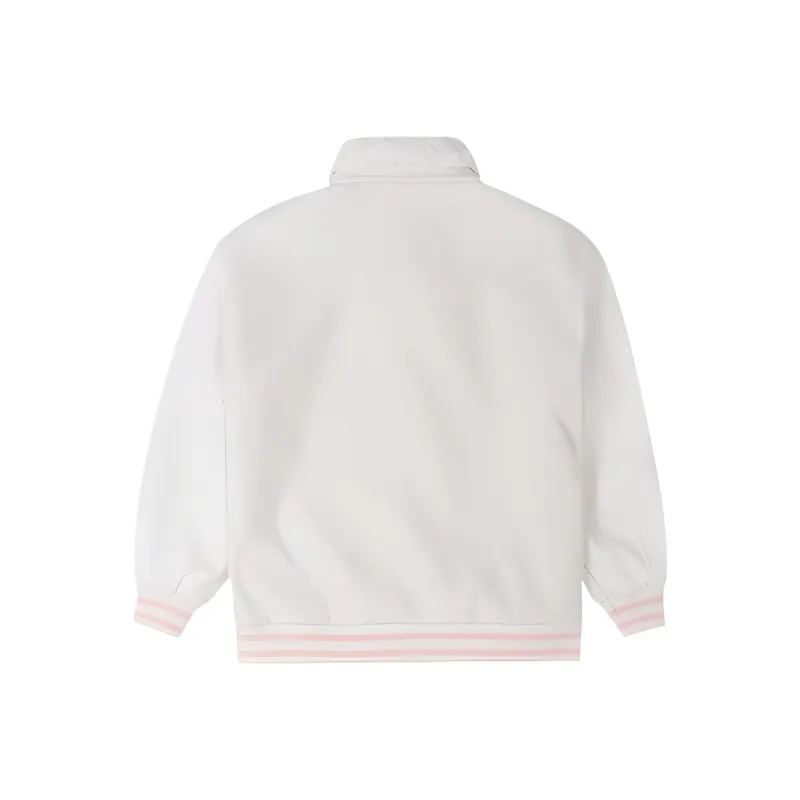 Converse CNY Baseball Jacket Women's Milk White-1