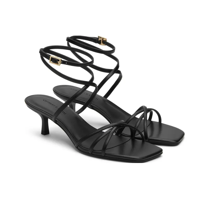 CHARLES&KEITH Small Ck One Strap Sandals 5cm Women's-2