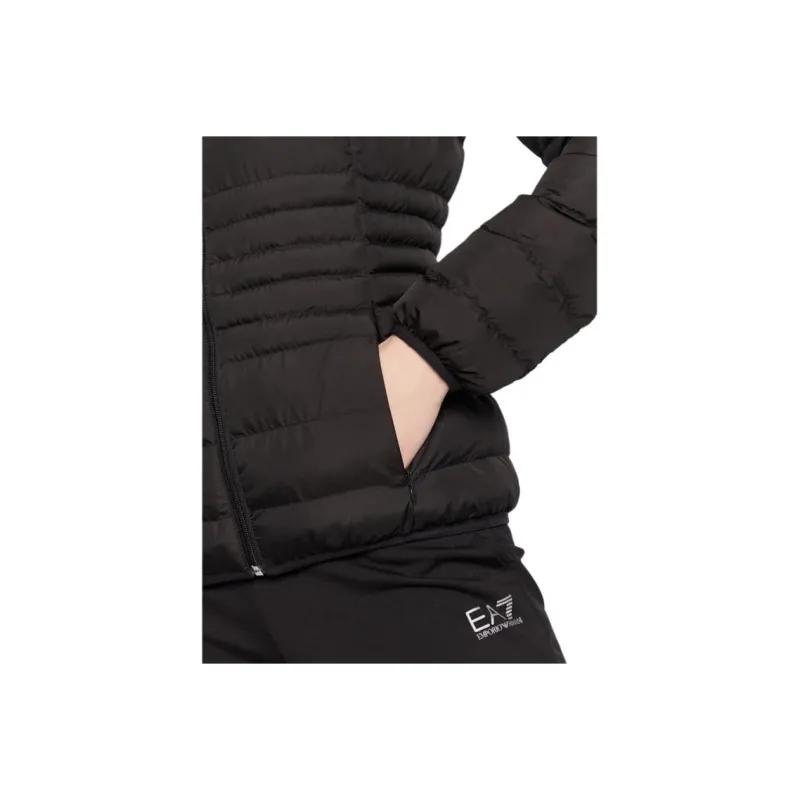 EMPORIO ARMANI Logo-Printed Zipped Puffer Jacket-4