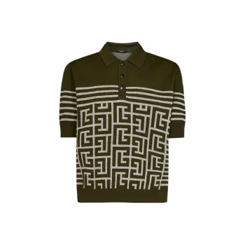BALMAIN Polo Shirts Men Green