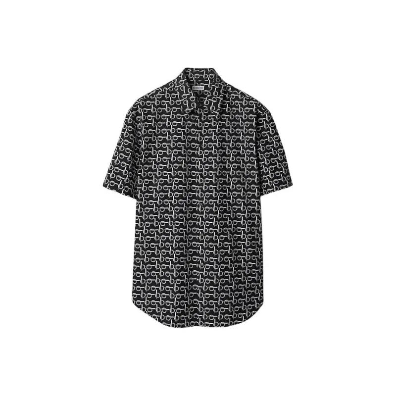 Burberry Monogram Print Short Sleeve Shirt-0