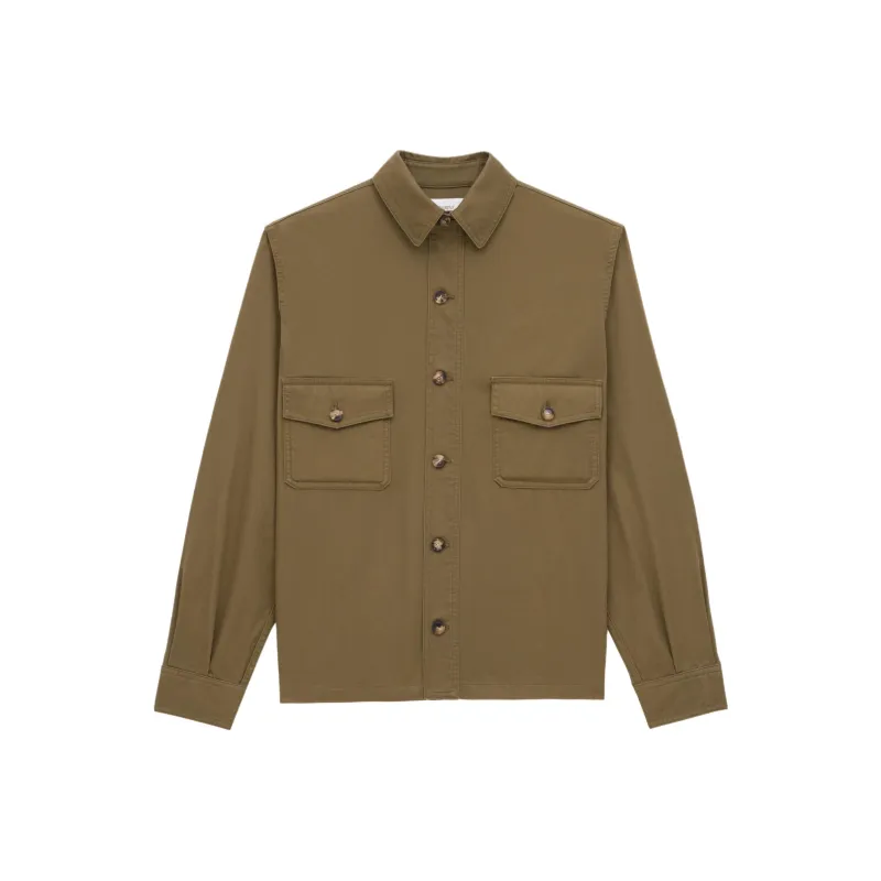 SAINT LAURENT Button Up Twill Overshirt-0