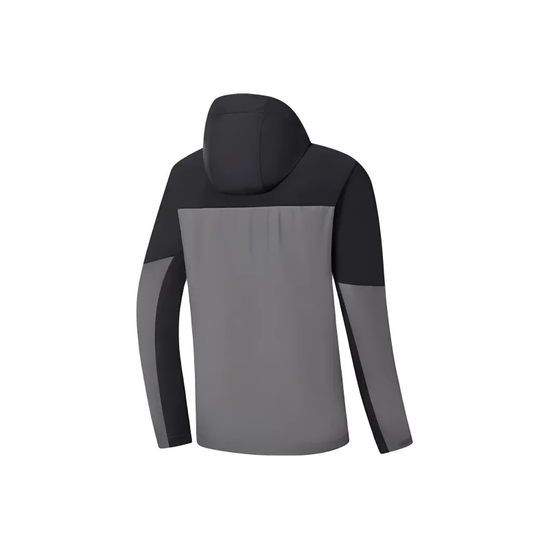 XTEP Variety Training Collection Trench Coat Men's Subdued Gray/Jet Black-1