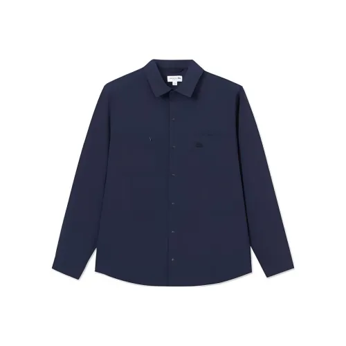 LACOSTE Shirts Men Navy Blue