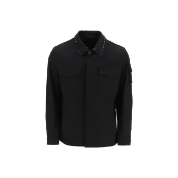 Valentino Stud Detailed Long Sleeved Shirt