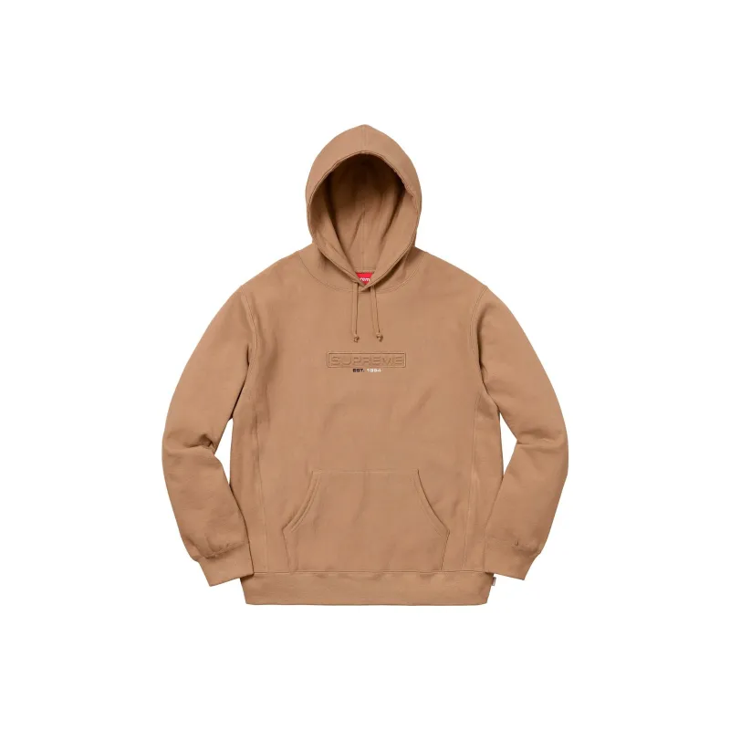 Supreme Embossed Logo Hooded Sweatshirt SS18-6