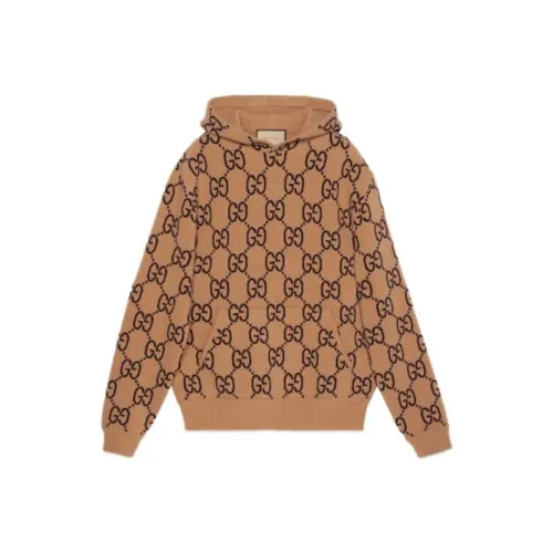GUCCI Gg Supreme pattern Wool Hoodie