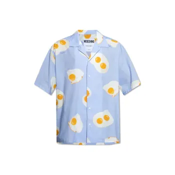 MOSCHINO Graphic Printed Short Sleeved Shirt