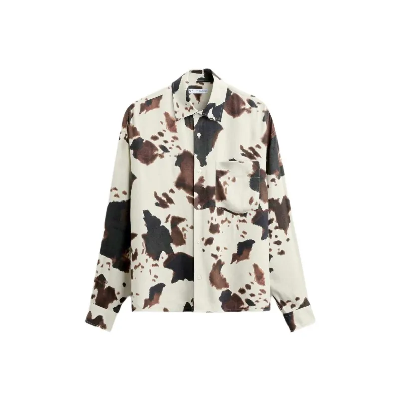 ZARA Shirts Men Print-0