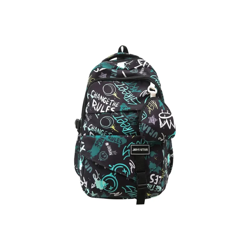URBAN FOREST Nylon Backpack Unisex Multicolor-12