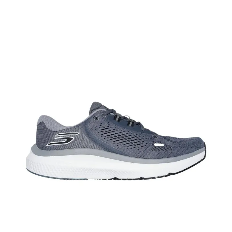 Skechers GO RUN PURE 4 Anti Slip Wear Resistant Low Top Running Shoes Men's Charcoal Gray-1