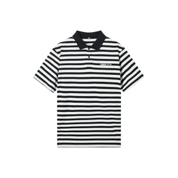 Gxg Jeans Striped Cotton Polo Shirt