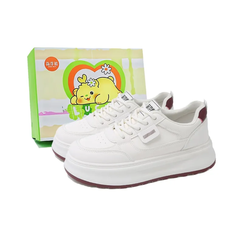 Budding Bear Anti-Slip And Wear-Resistant Height Increasing Low-Top Skateboard Shoes Women's-14