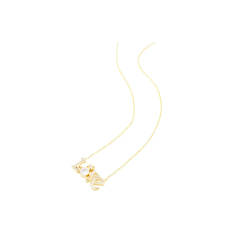 Vivienne Westwood Brass, Crystal Necklaces Unisex Gold-1