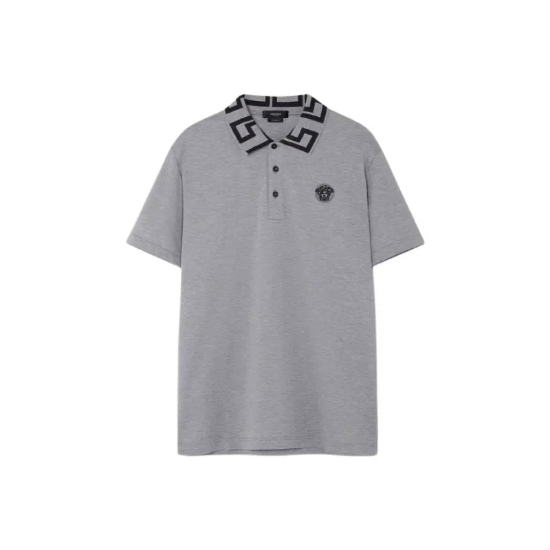 VERSACE VERSACE FW22 Polo Shirt Men's Gray-0