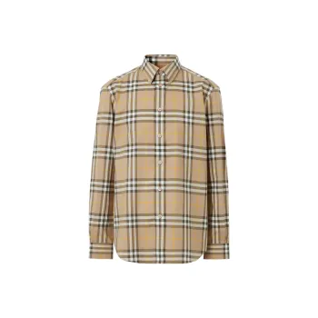 Burberry Tartan Motif Cotton Shirt
