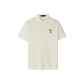 HLA Polo Shirts Men Beige Yellow 52