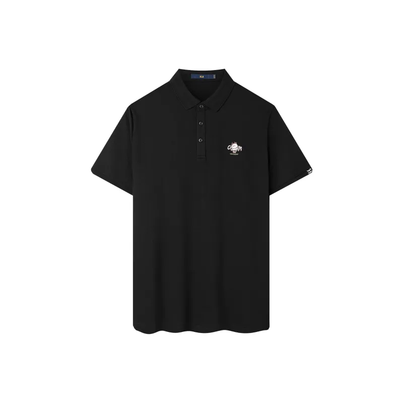 HLA Polo Shirts Men Black M5-0