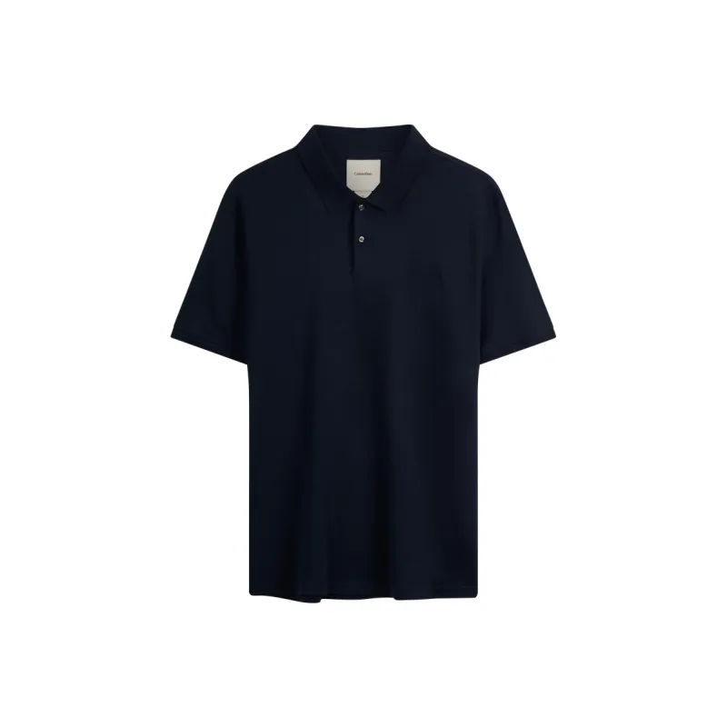 CALVIN KLEIN Polo Shirt Men's Moon White-2