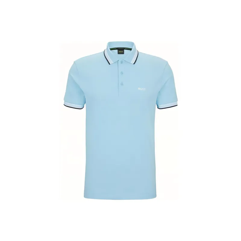 HUGO BOSS Polo Shirts Men Sky Blue-0