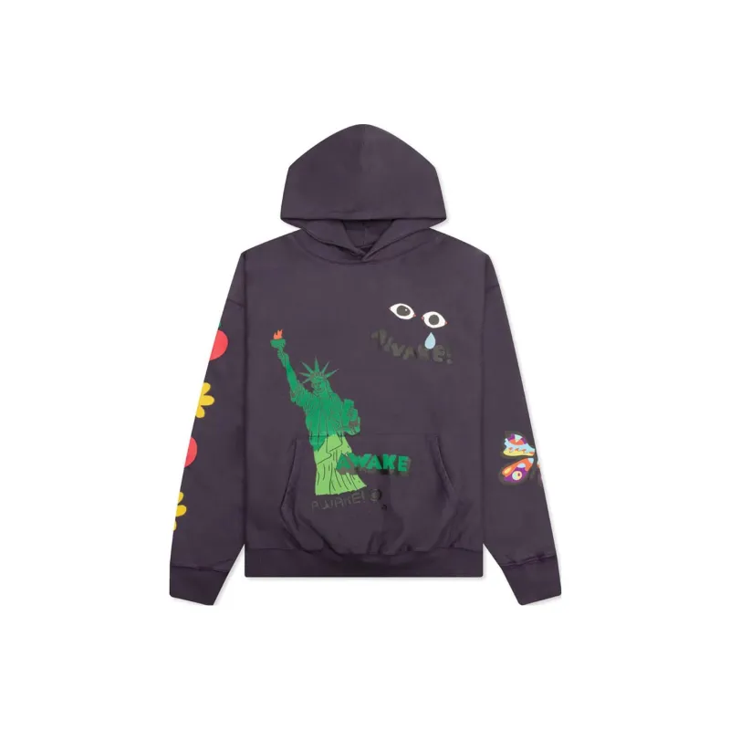 Awake NY Sweatshirts Unisex Purple-0