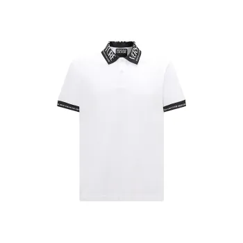 VERSACE JEANS COUTURE Printed collar Polo Shirt