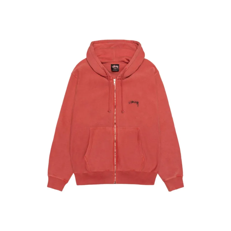 Stussy Smooth Stock Pigment Dyed Zip Hoodie-6