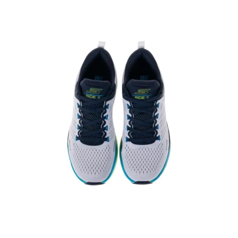 Skechers GO Run Ride 11 Low Top Running Shoes Men's Blue White-2