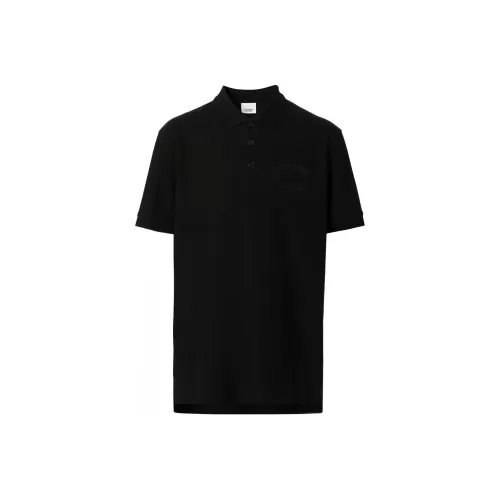 Burberry Embroidered Oak Leaf Crest Piqué Polo Shirt