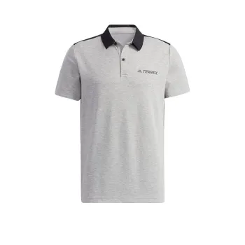 Adidas Polo Shirts Men Gray