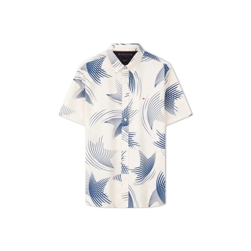 Tommy Hilfiger Shirt Men's Ecru Print-0