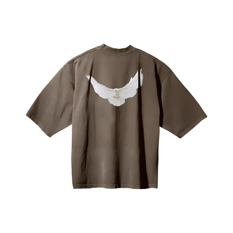 Balenciaga X YEEZY T Shirts Unisex Brown-1