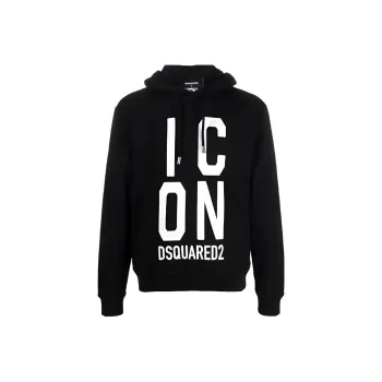 DSQUARED 2 Icon-Printed Drawstring Hoodie