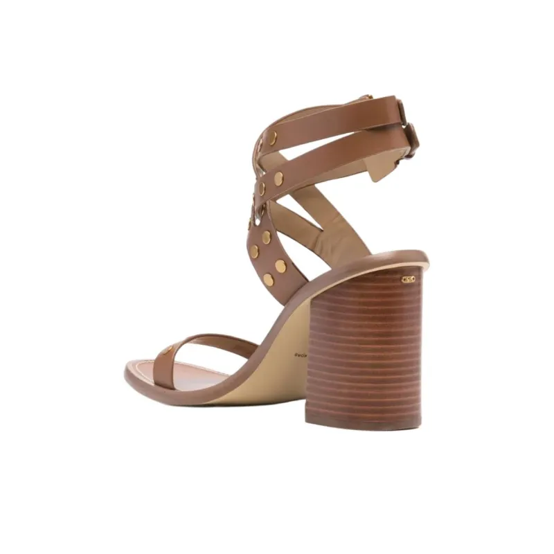 MICHAEL KORS Irene One Strap Sandals 9cm Women's Brown-3