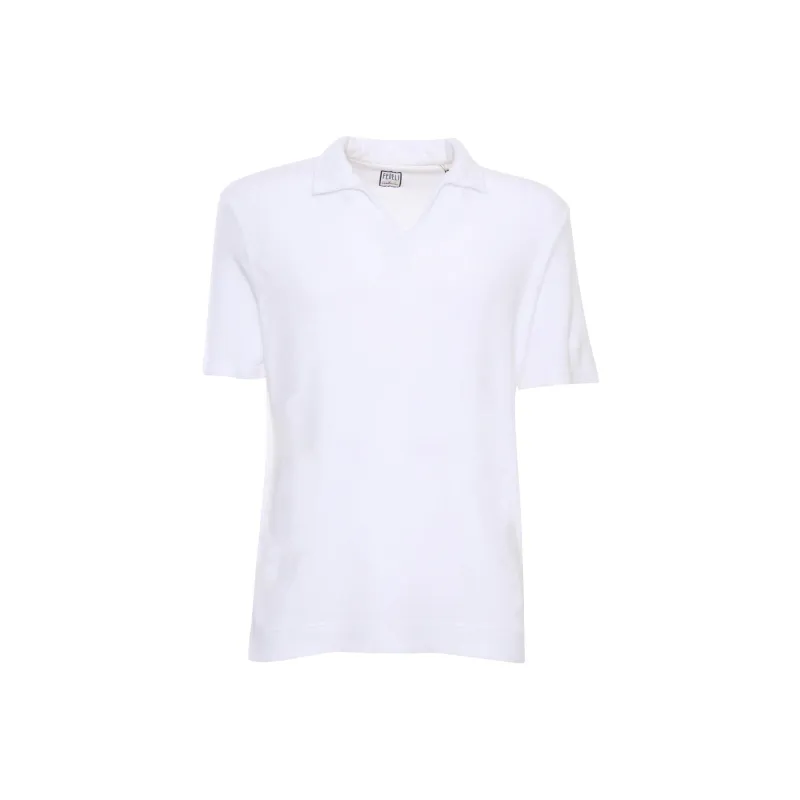 FEDELI Polo Shirts Men White-0