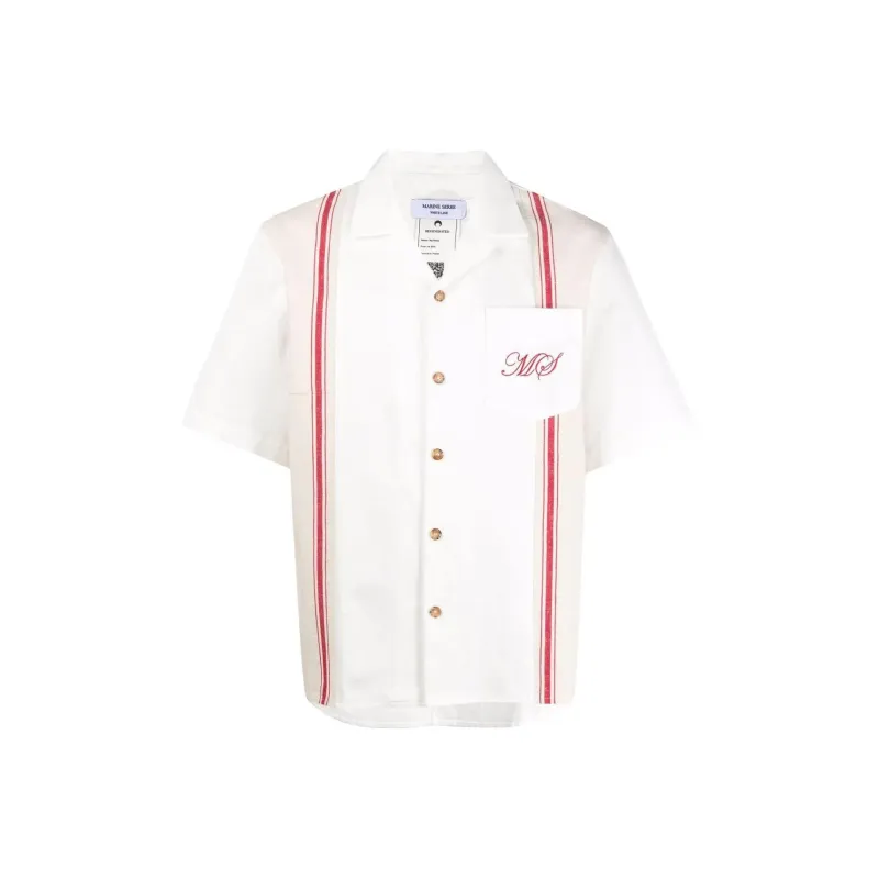 Marine Serre Shirts Men White-0