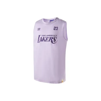 NBA Los Angeles Lakers Team Culture Collection Tank Tops Unisex Light Purple