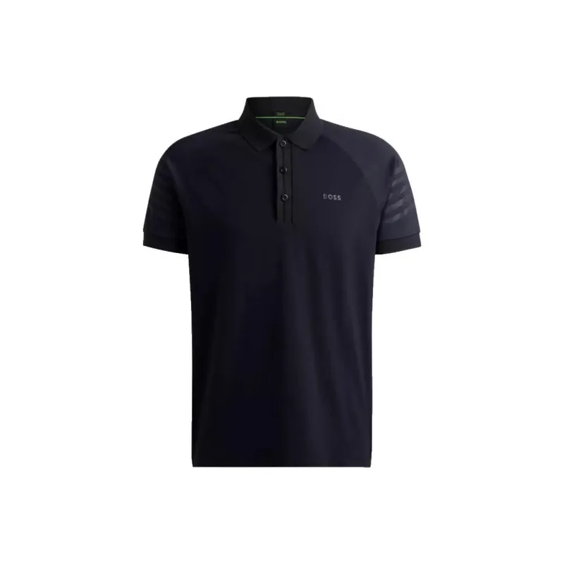 HUGO BOSS Logo Patch Short Sleeved Polo Shirt-0