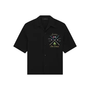 AMIRI Pool Cue Bowling Shirt