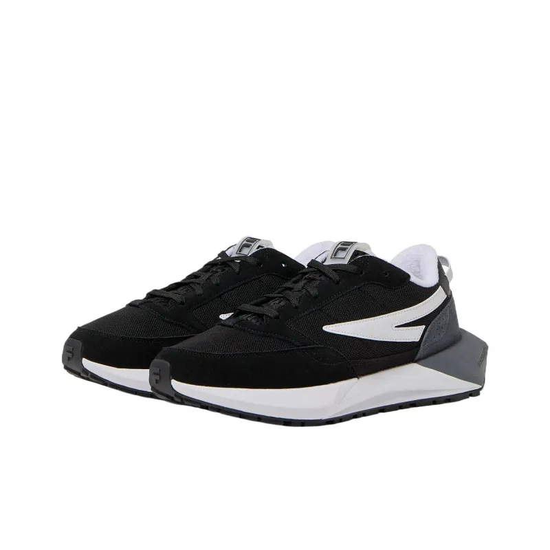 FILA Racer Energized Low Top Running Shoes Men's Black White-2