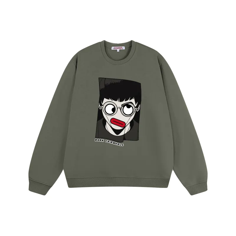 FAIRWHALE Loose Fit Pullover Drop Shoulder Crew Neck Sweatshirt Unisex-13