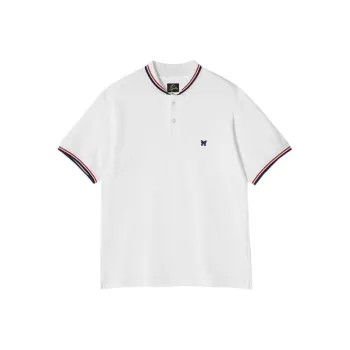 Needles Logo patch Cotton Polo Shirt
