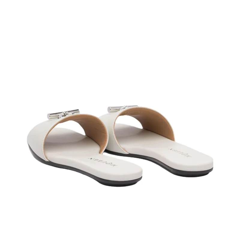 Alexander McQueen Slip Resistant Slide Slippers Women's White-3