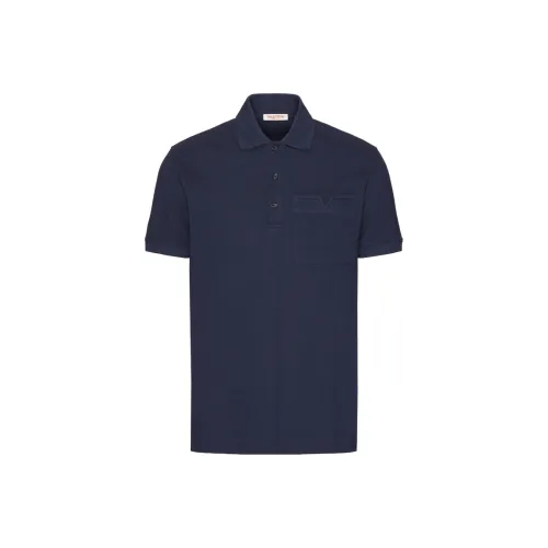 Valentino Button Detailed Short Sleeved Polo Shirt